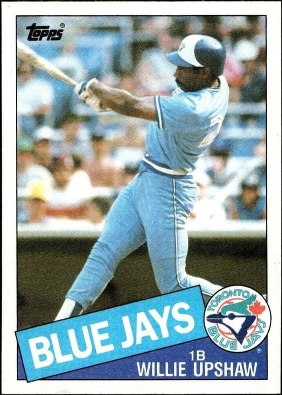 1985 Topps Willie Upshaw #75 trading card