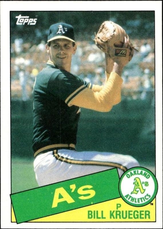 1985 Topps Bill Krueger #528 trading card