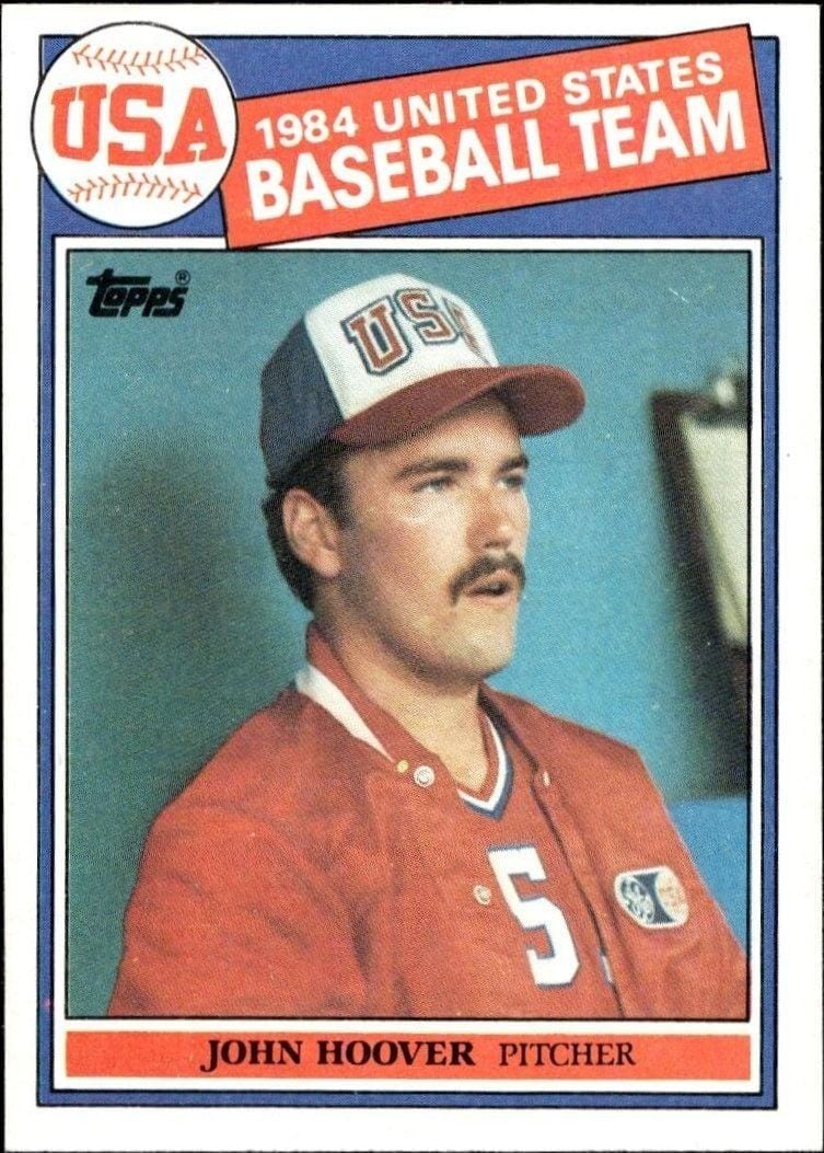 1985 Topps John Hoover #397 trading card