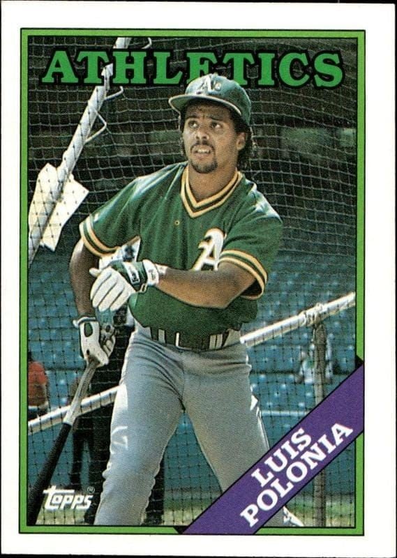 1988 Topps Luis Polonia #238 baseball trading card front
