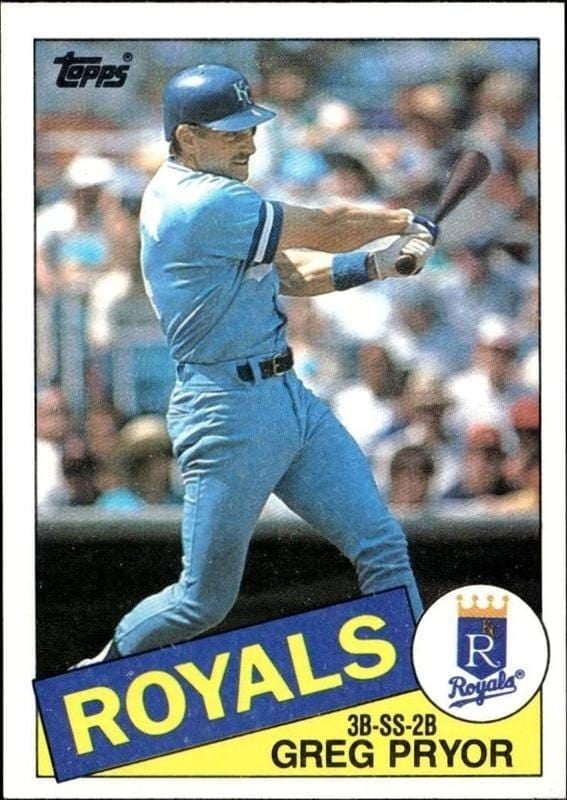 1985 Topps Greg Pryor #188 trading card