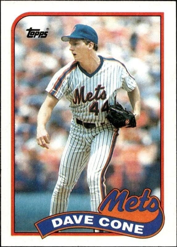 1989 Topps Dave Cone #710 trading card