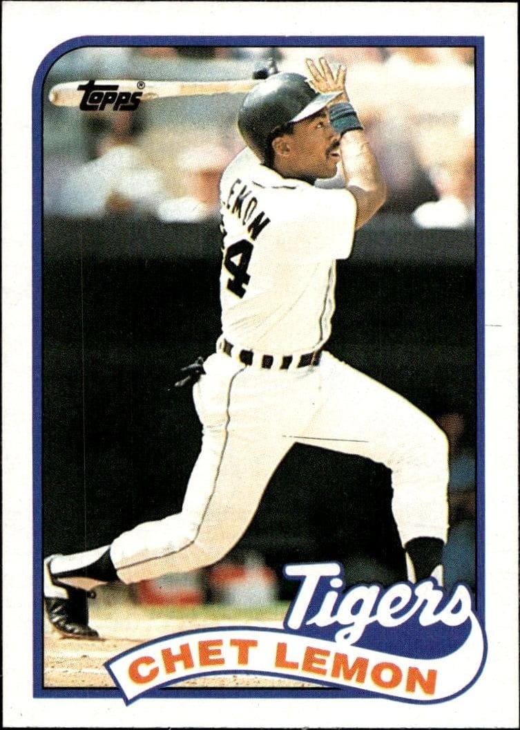 1989 Topps Chet Lemon #514 trading card