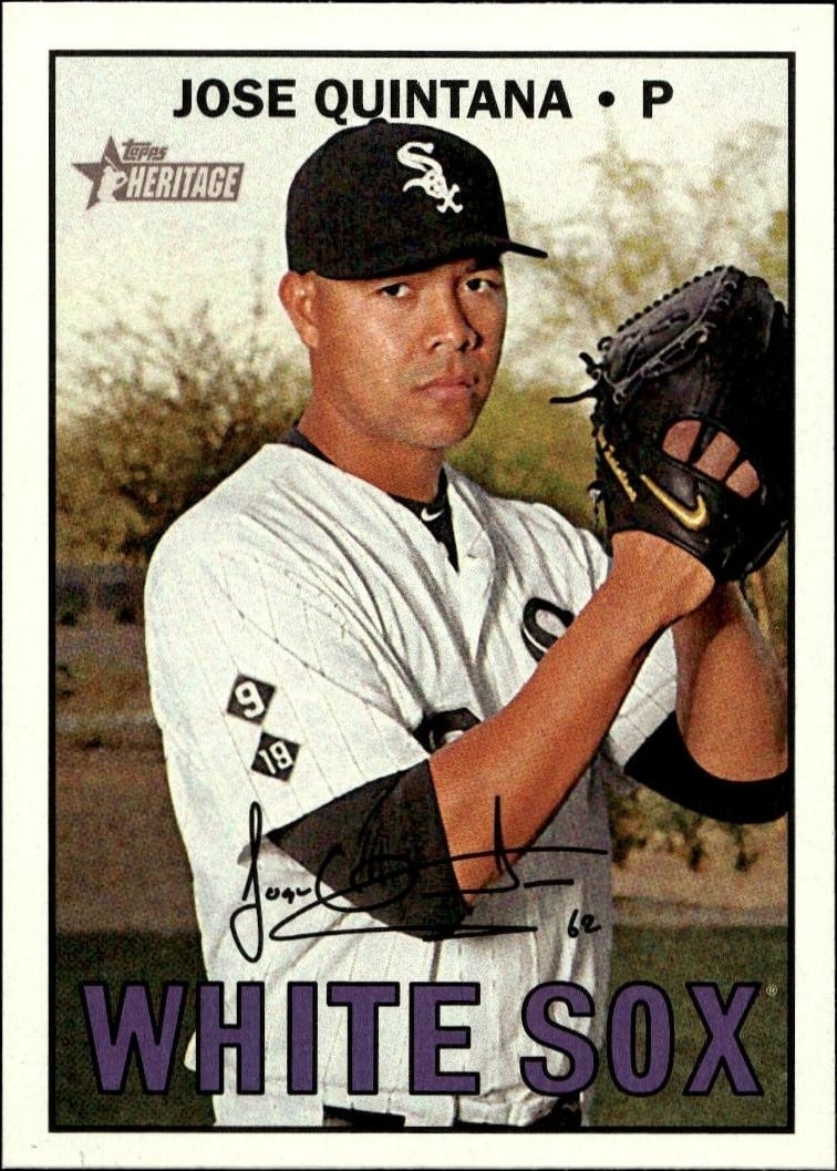 2016 Topps Heritage High Number Jose Quintana #617 trading card