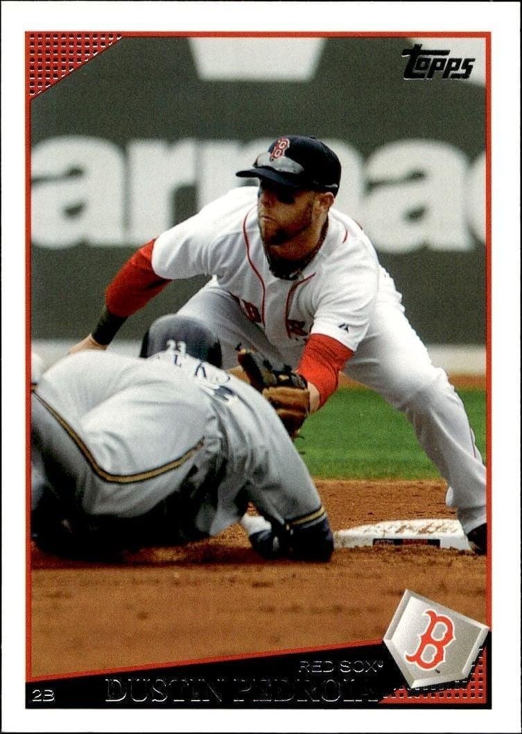 2009 Topps Series 2 Dustin Pedroia #350 trading card