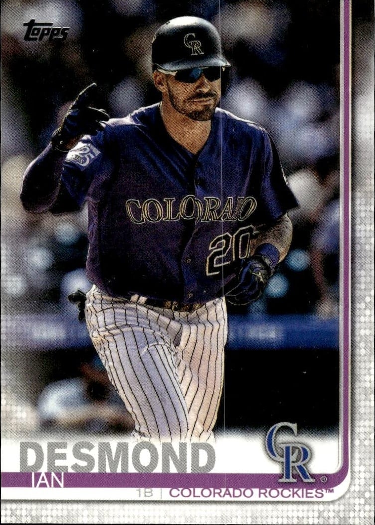 2019 Topps Series 2 Ian Desmond #494 trading card