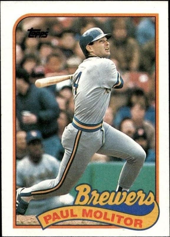 1989 Topps Paul Molitor #110 trading card