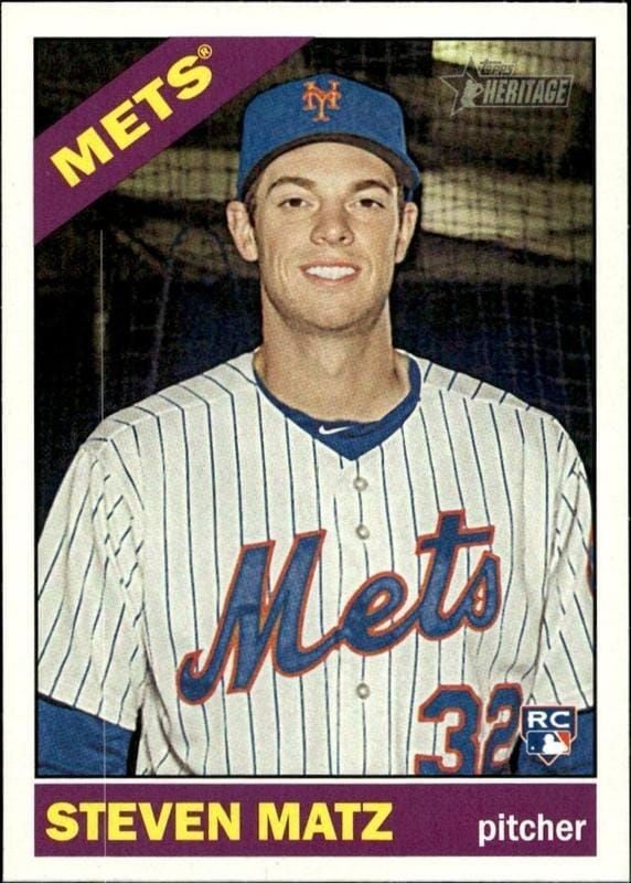 2015 Topps Heritage High Number Steven Matz #630 trading card