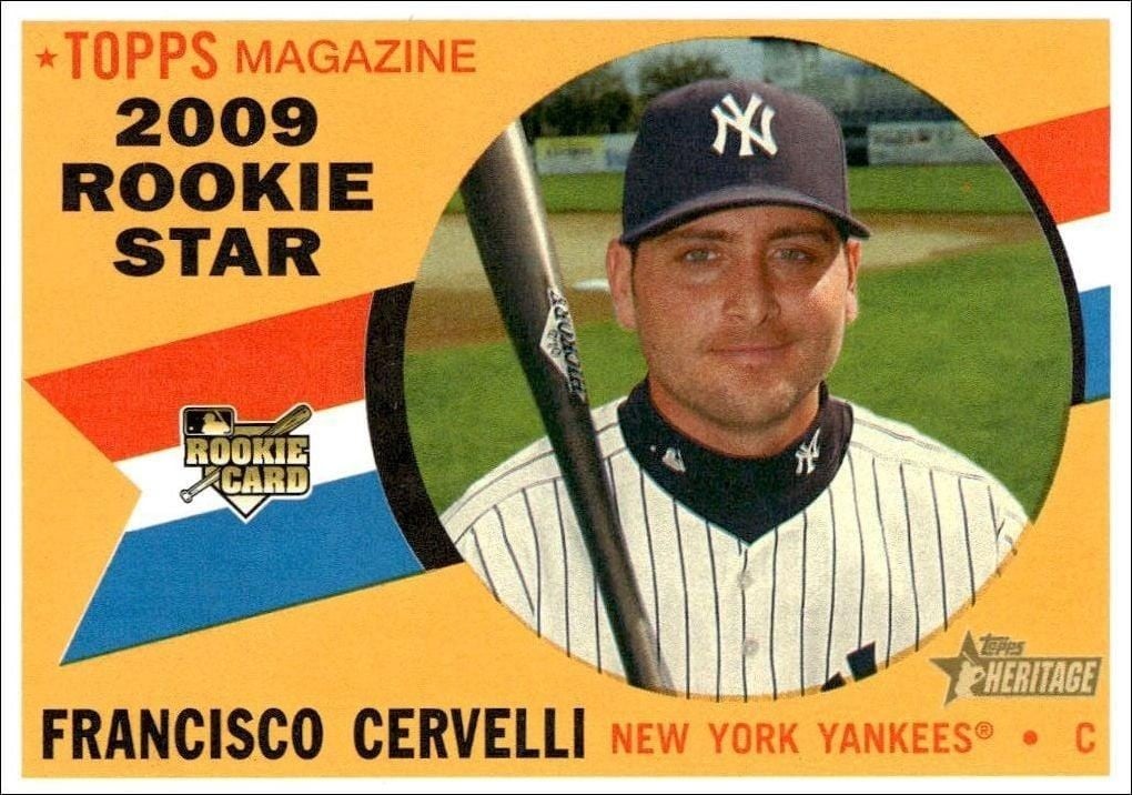 2009 Topps Heritage High Number Francisco Cervelli #571 trading card