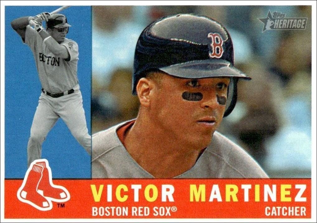 2009 Topps Heritage High Number Victor Martinez #611 trading card