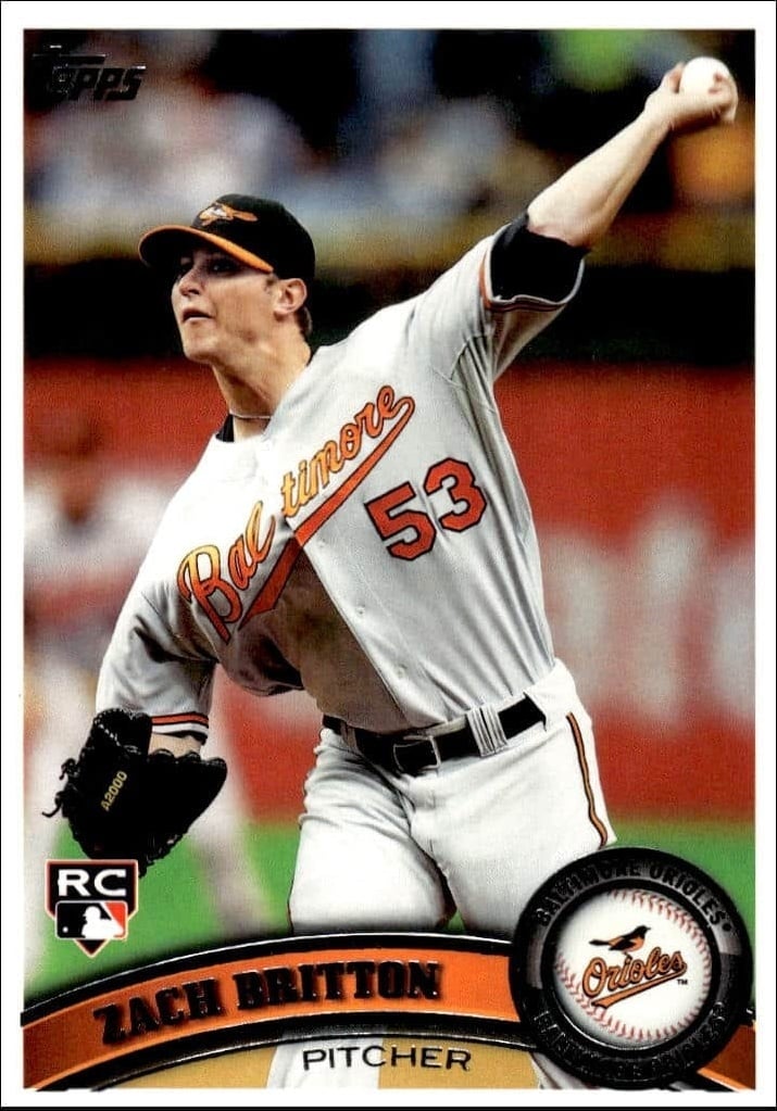 2011 Topps Series 2 Zach Britton #418 trading card