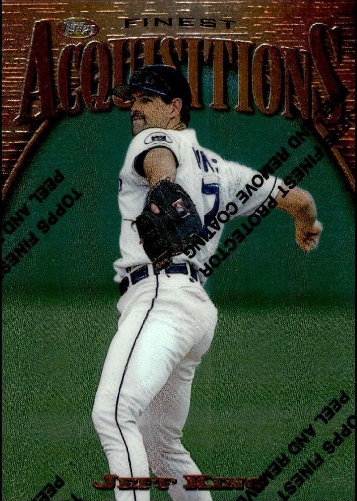 1997 Topps Finest Jeff King #244 trading card