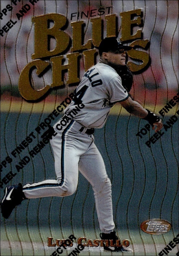1997 Topps Finest Luis Castillo #46 trading card