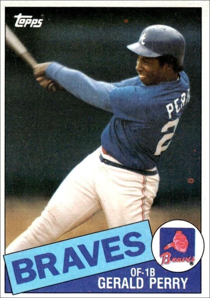 1985 Topps Gerald Perry #219 trading card