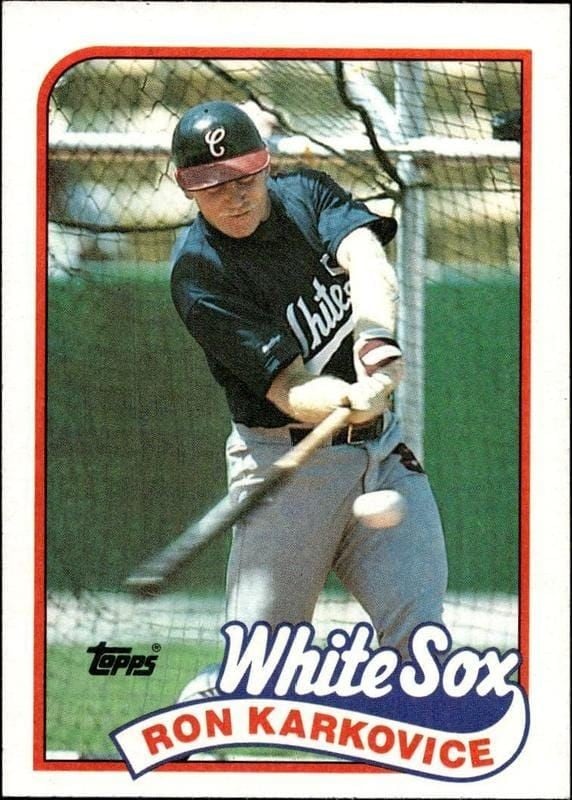 1989 Topps Ron Karkovice #308 trading card