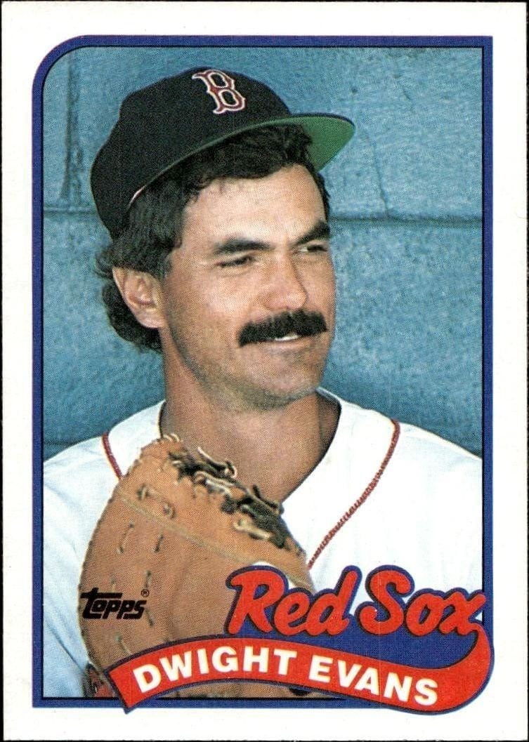 1989 Topps Dwight Evans #205 trading card