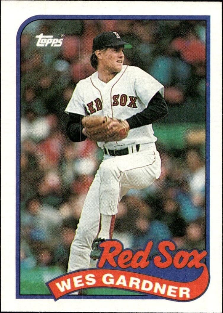 1989 Topps Wes Gardner #526 trading card