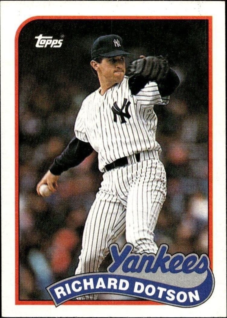 1989 Topps Richard Dotson #511 trading card