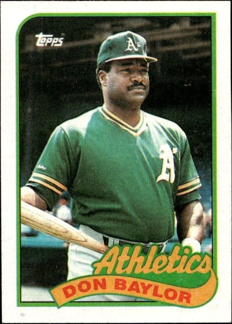 1989 Topps Don Baylor #673 trading card