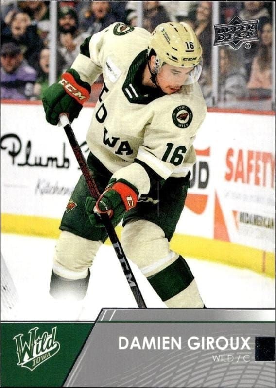 2021-22 Upper-Deck AHL Damien Giroux #49 trading card