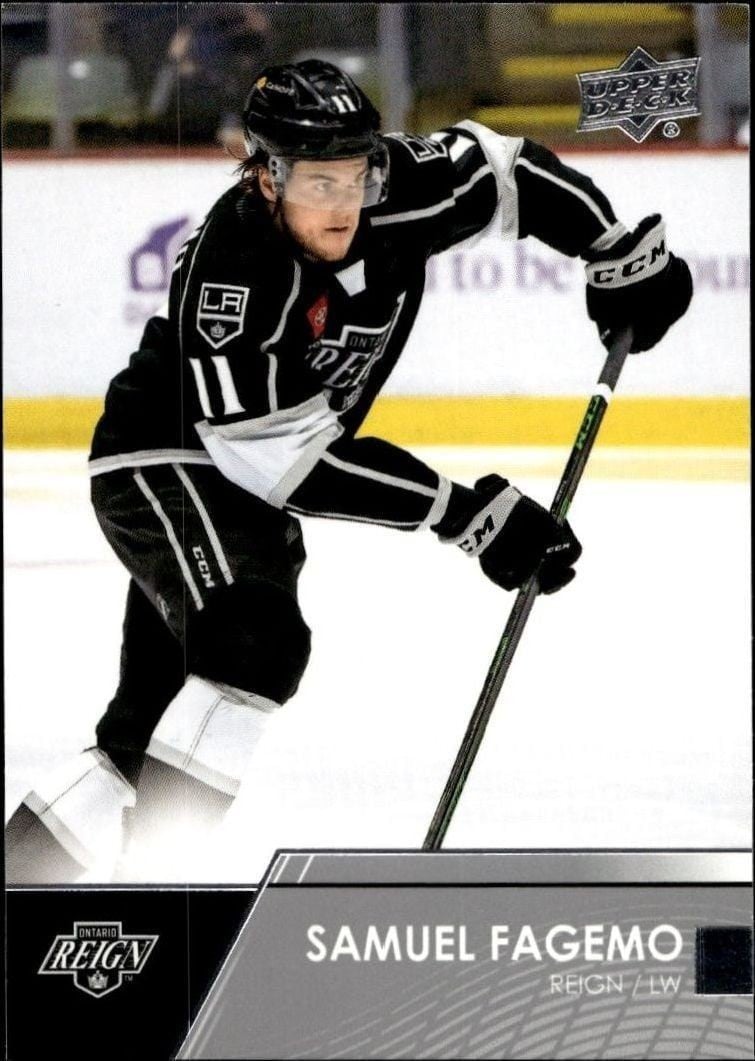 2021-22 Upper-Deck AHL Samuel Fagemo #62 trading card