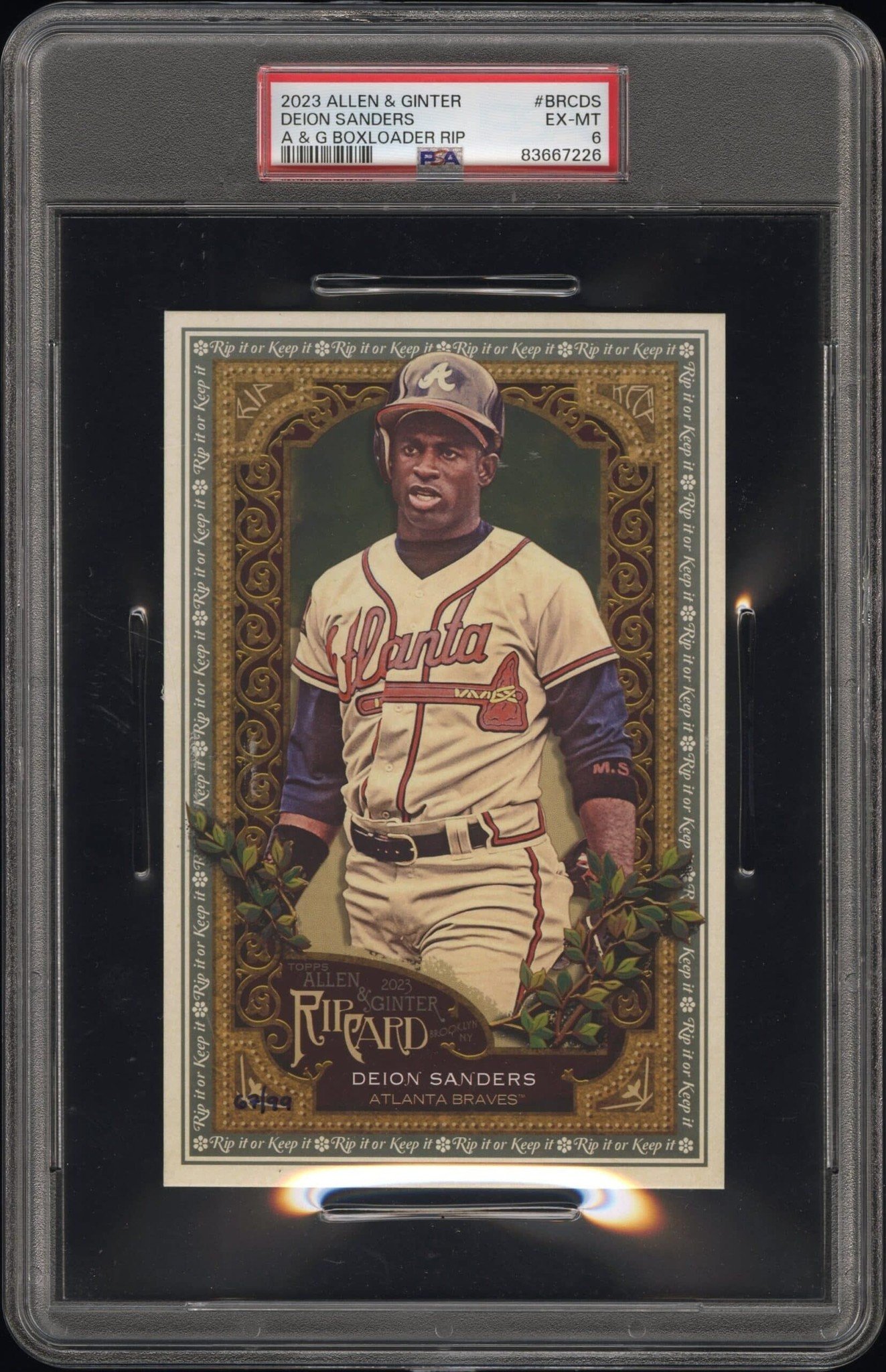 2023 Topps Allen & Ginter Deion Sanders #BRC-DS trading card