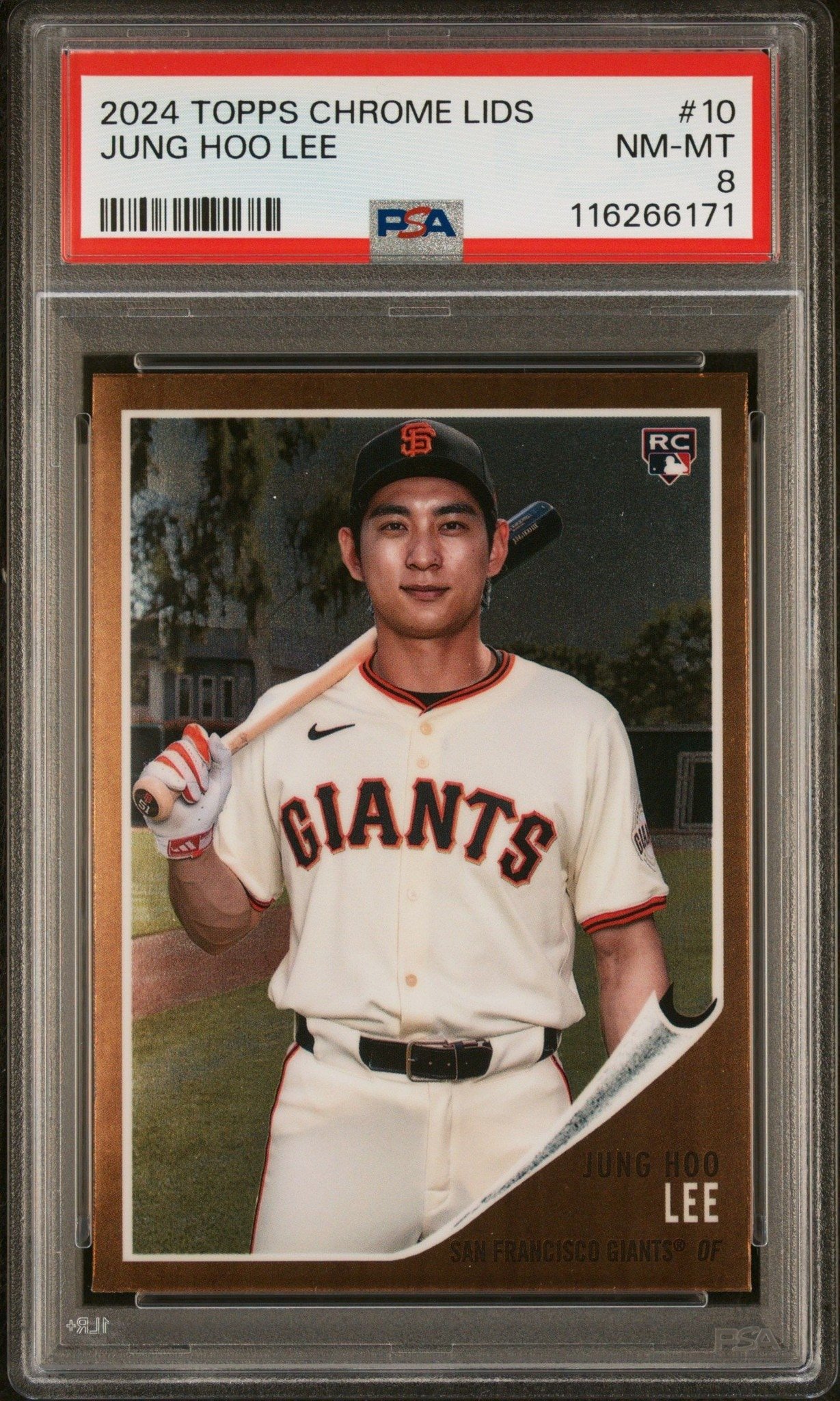 2024 Topps Chrome Lids Mitchell & Ness Jung Hoo Lee #10 trading card