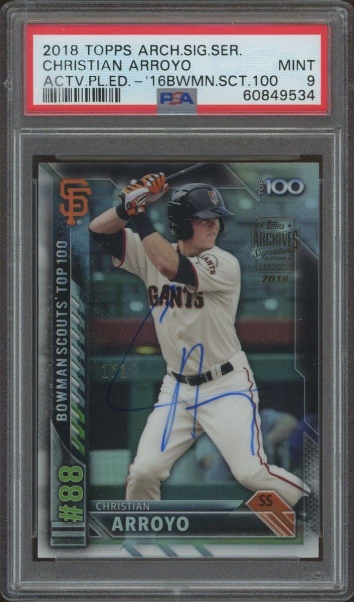 2016 Bowman Christian Arroyo #BTP-88 trading card
