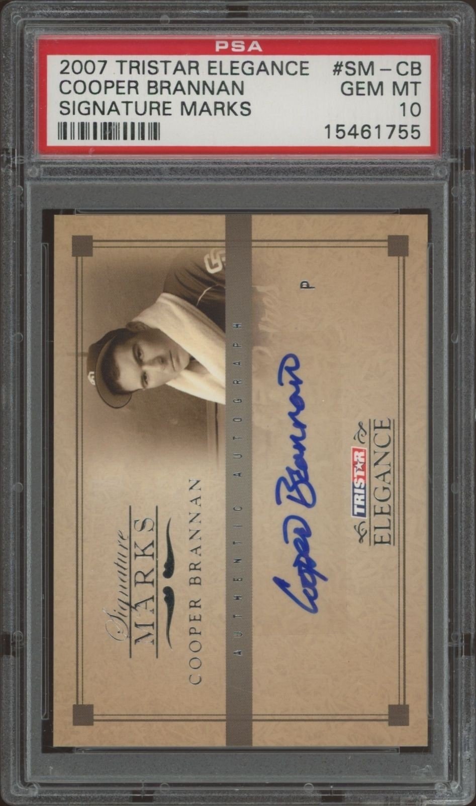 2007 Tristar Elegance Cooper Brannan #SM-CB trading card