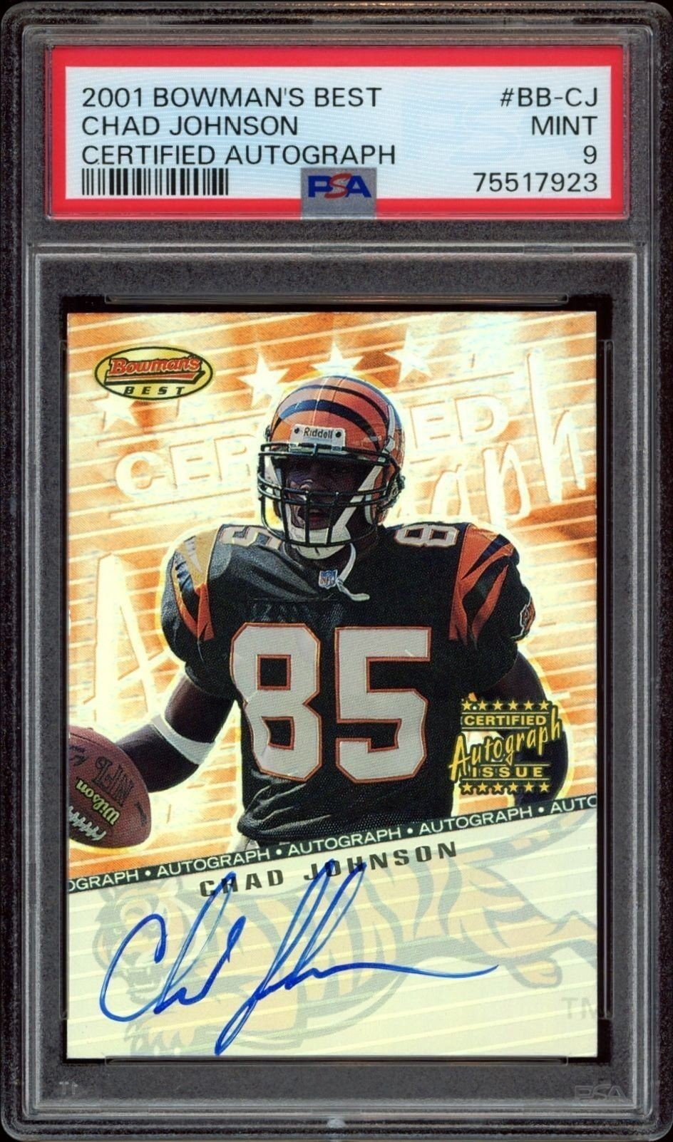 2001 Bowmans-Best Chad Johnson #BB-CJ trading card