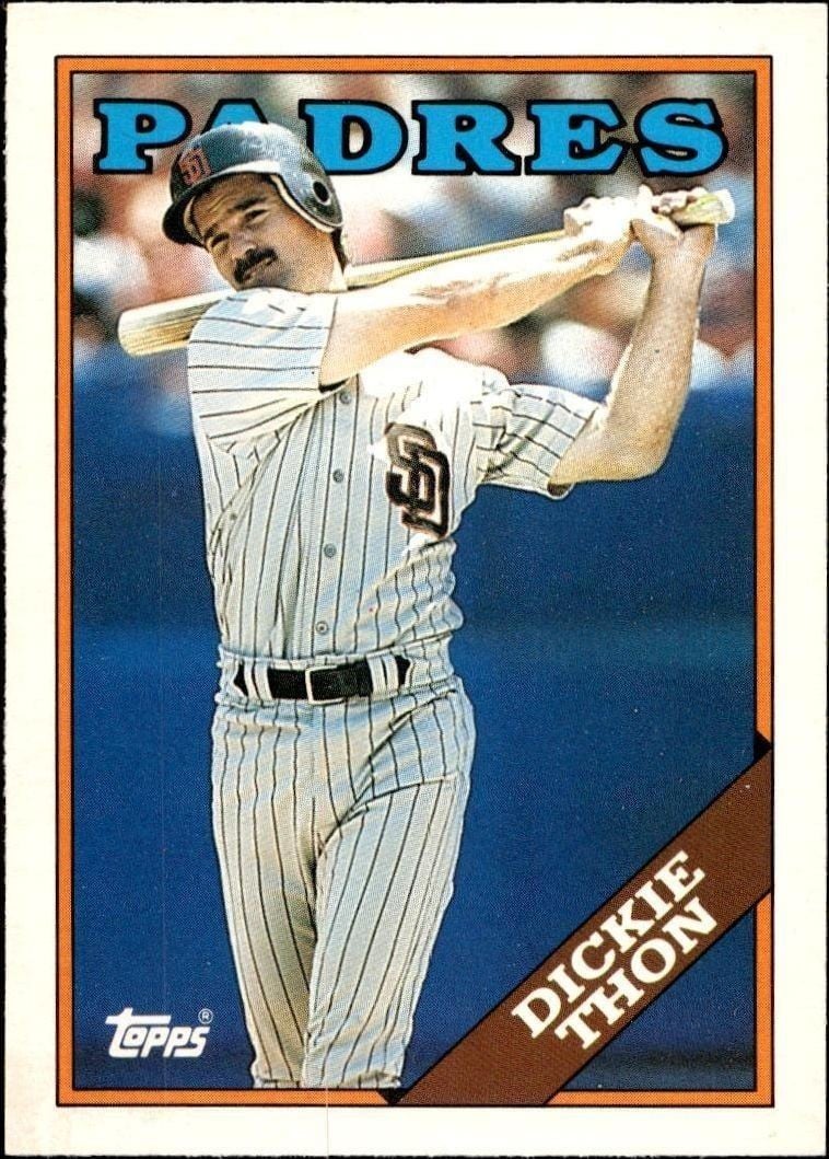 1988 Topps Traded Dickie Thon #121T trading card