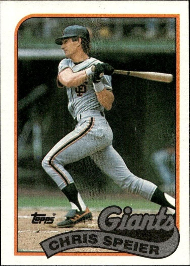 1989 Topps Chris Speier #94 trading card