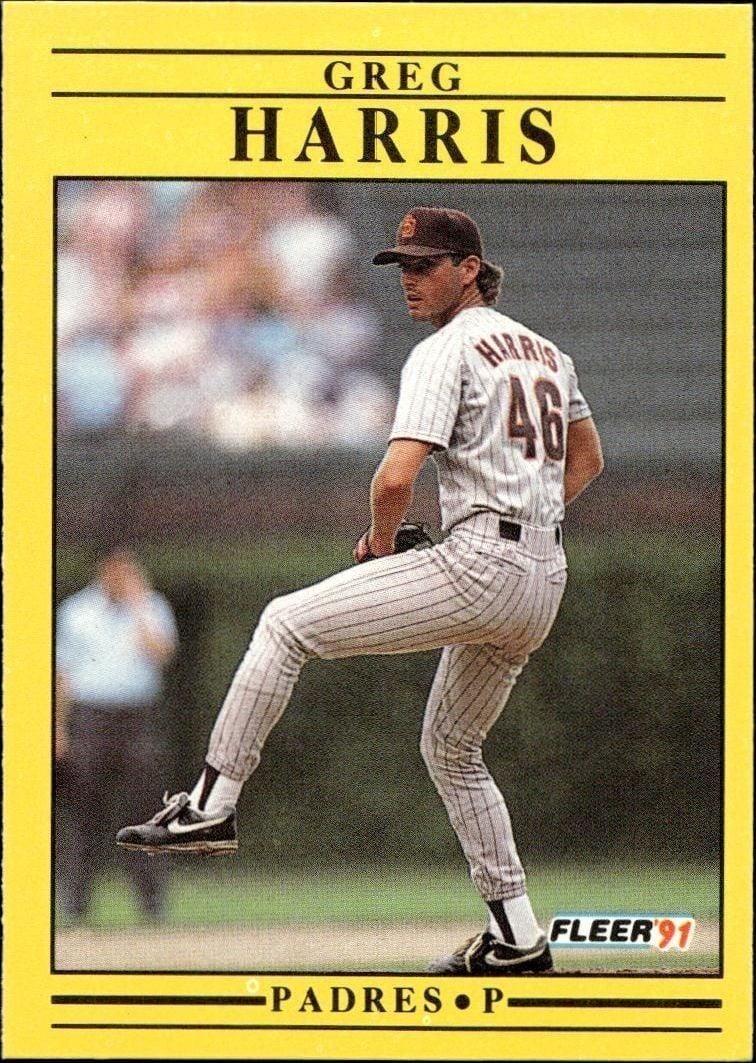 1991 Fleer Greg Harris #531 trading card