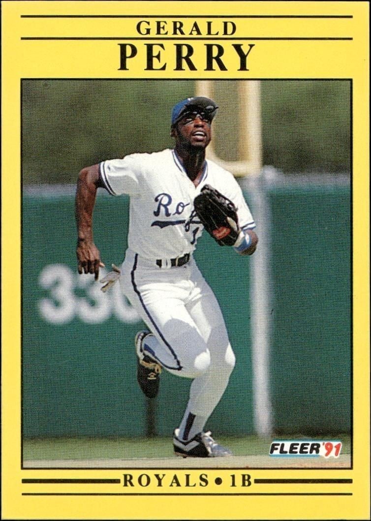 1991 Fleer Gerald Perry #566 trading card