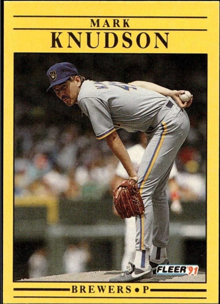 1991 Fleer Mark Knudson #587 trading card