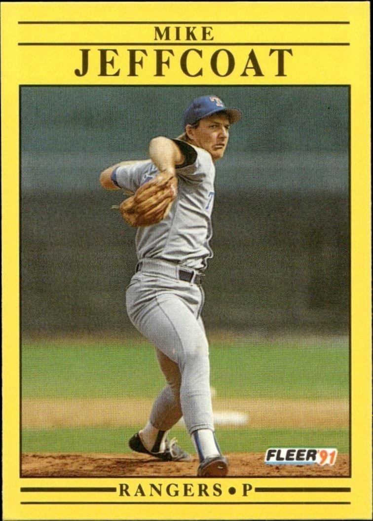 1991 Fleer Mike Jeffcoat #291 trading card