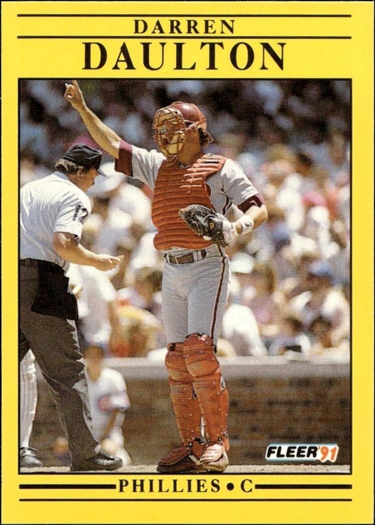 1991 Fleer Darren Daulton #393 trading card