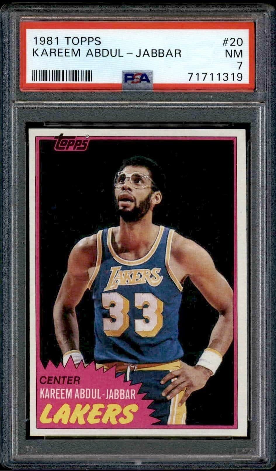 1981-82 Topps Kareem Abdul-Jabbar #20 trading card