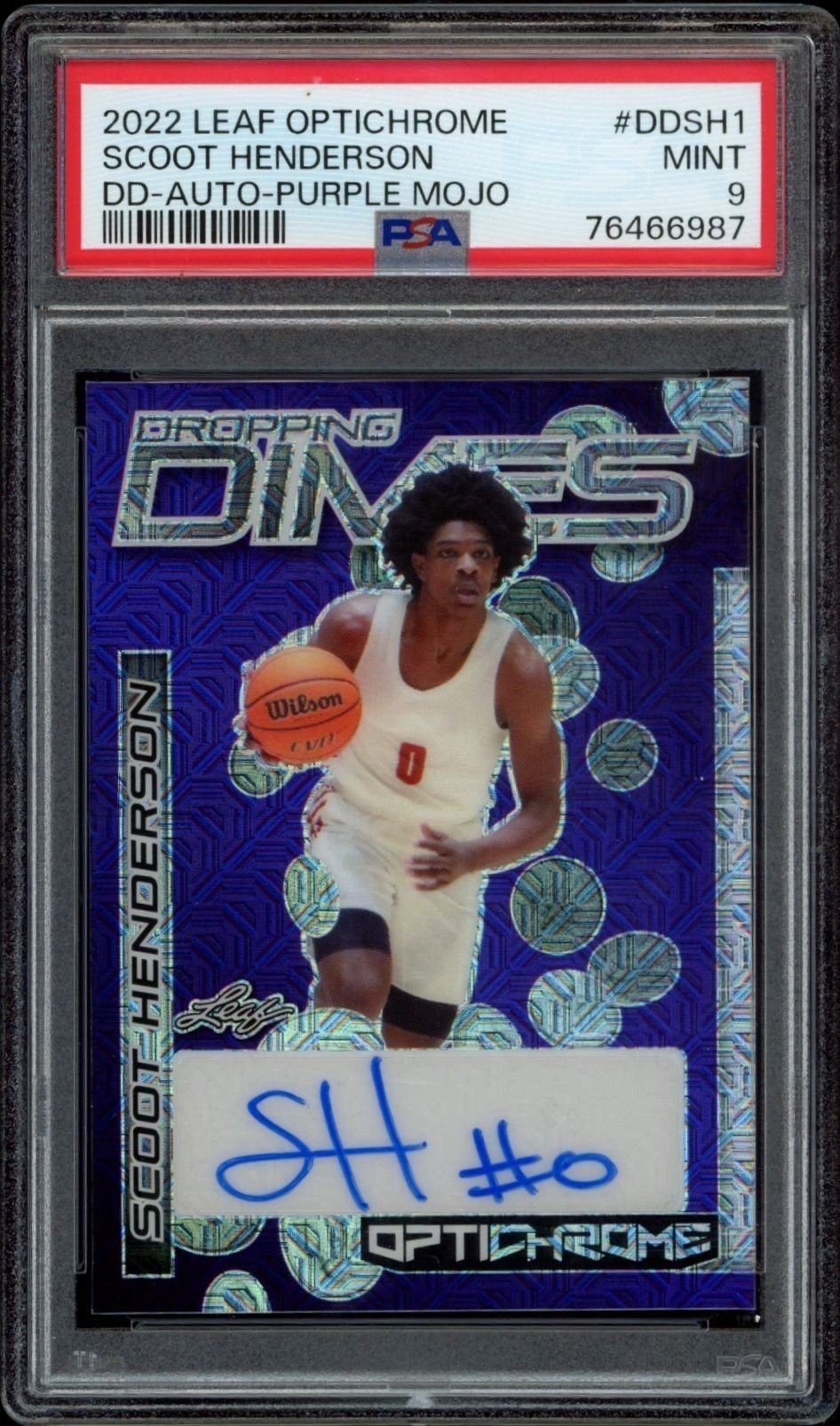 2022-23 Leaf Optichrome Scoot Henderson #DD-SH1 trading card