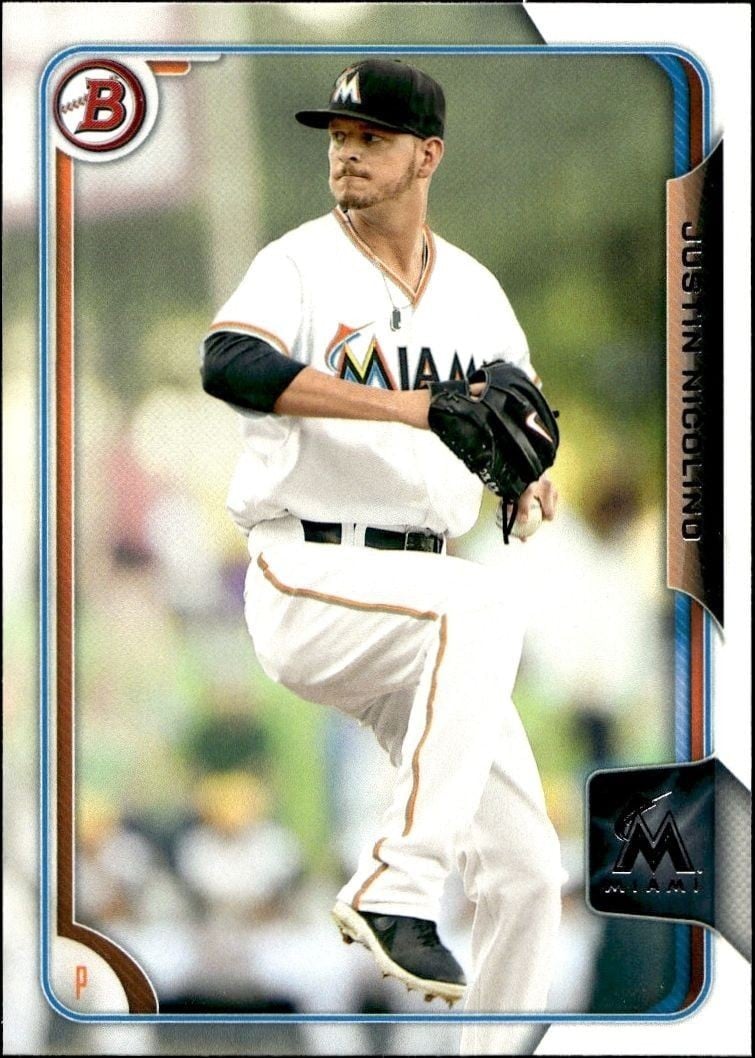 2015 Bowman Draft Justin Nicolino #BP93 trading card