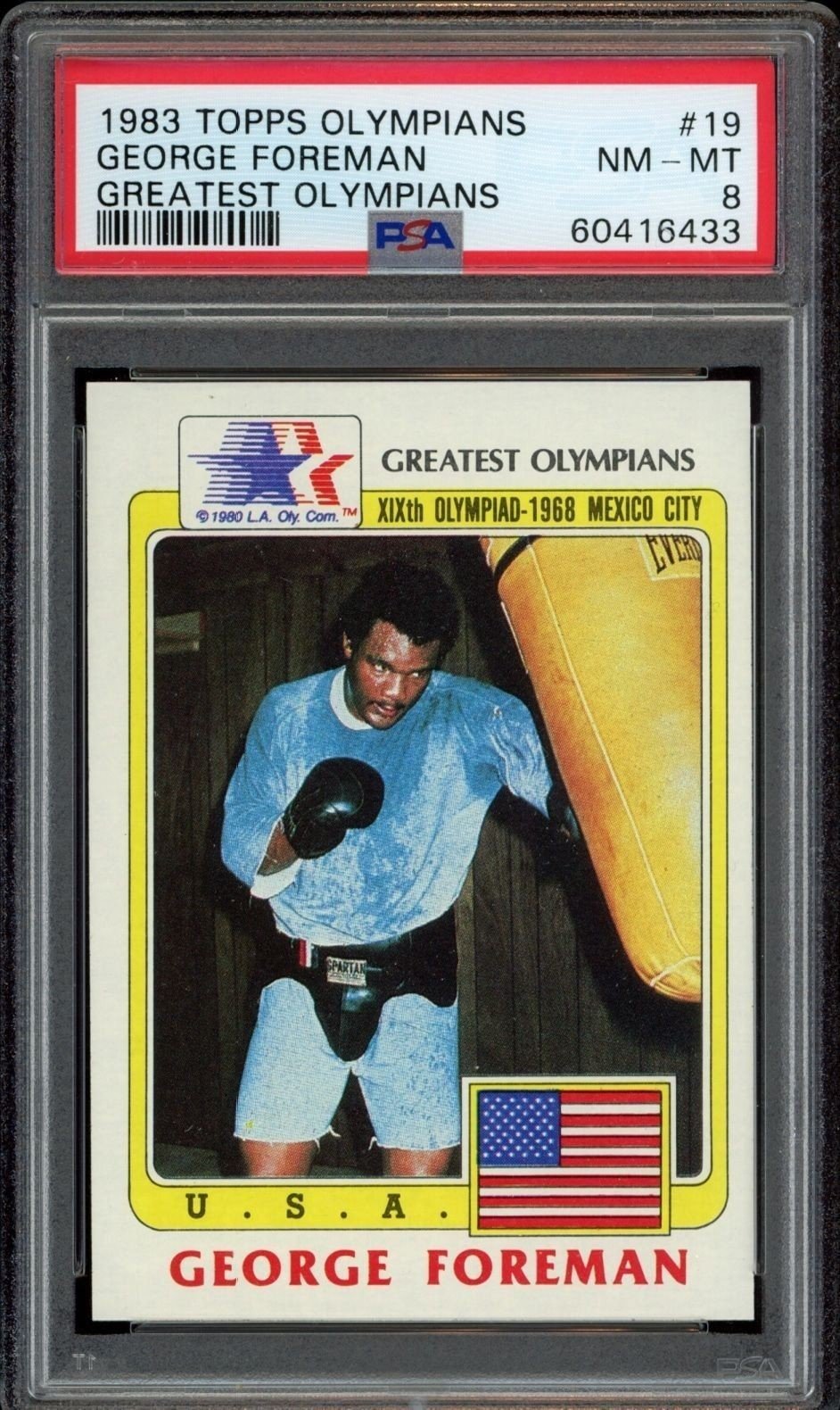1983 Topps Olympians George Foreman #19 trading card