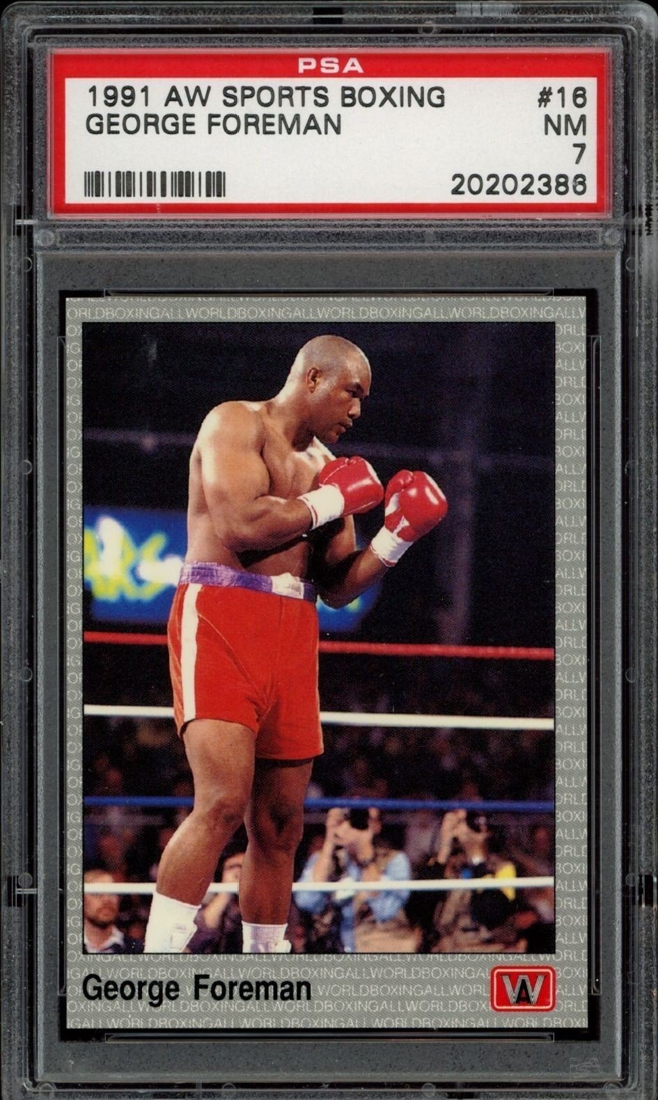 1991 Aw-Sports Boxing George Foreman #16 trading card