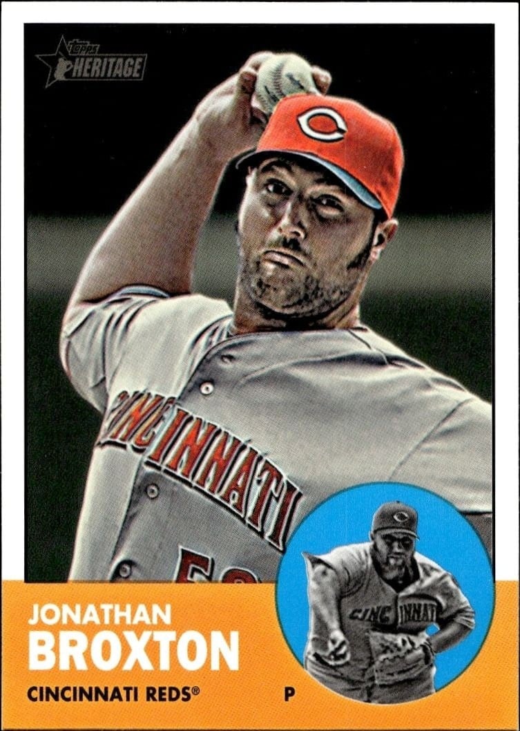 2012 Topps Heritage Jonathan Broxton #H598 baseball trading card front