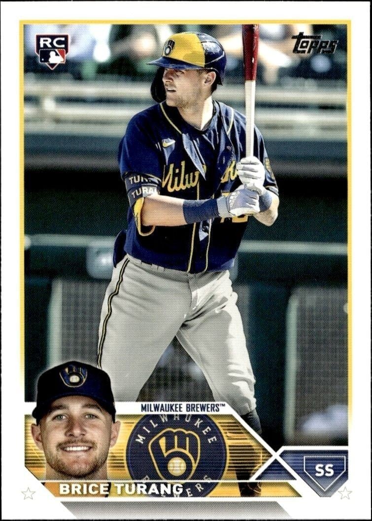 Brice Turang 2023 Topps Series 2 #530 Baseball Trading Card - Front 2023 Topps Series 2 Brice Turang #530 baseball trading card front