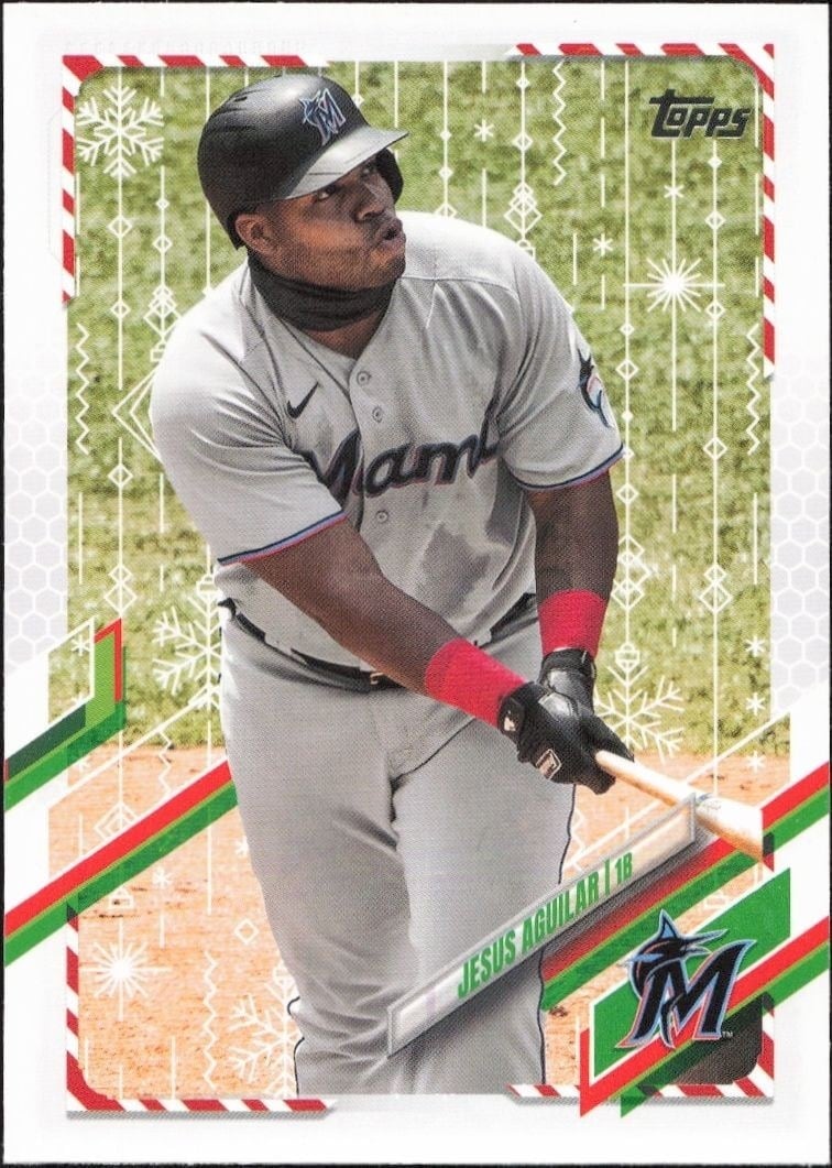 2021 Topps Holiday Jesus Aguilar #HW173 trading card