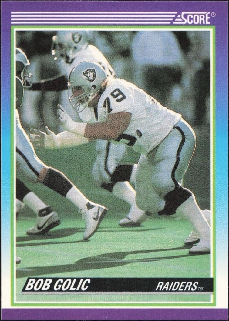 1990 Score Bob Golic #512 trading card
