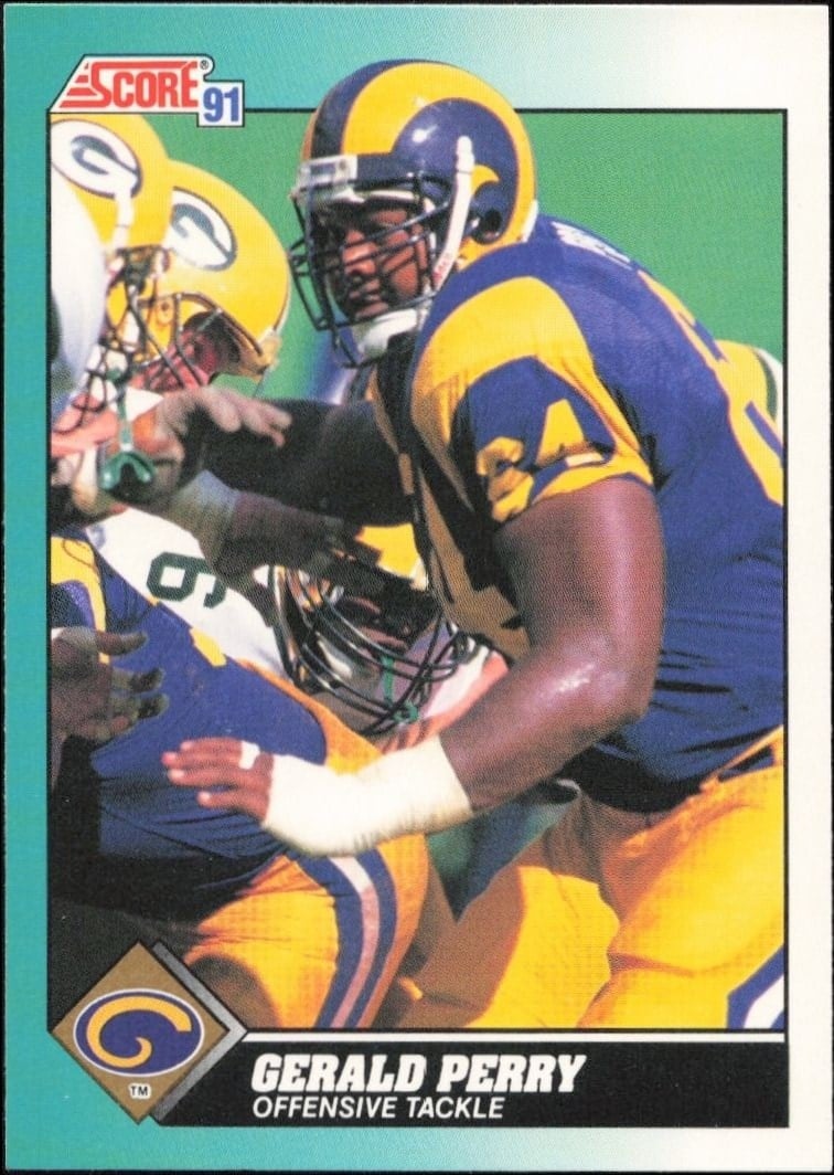 1991 Score Supplemental Gerald Perry #23T football trading card front