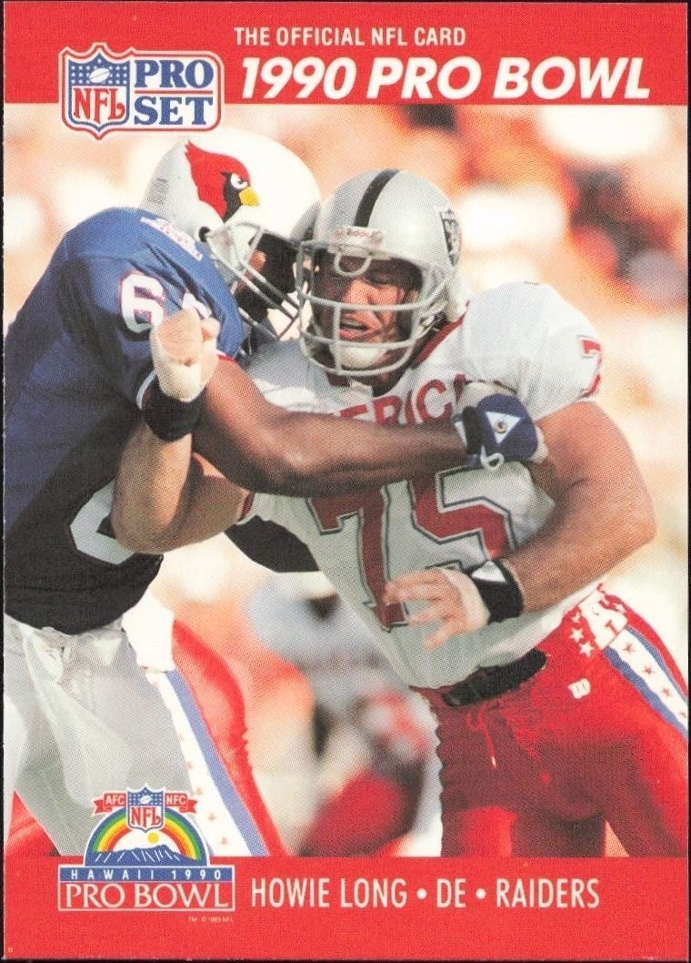 1990 Pro-Set Howie Long #351 trading card