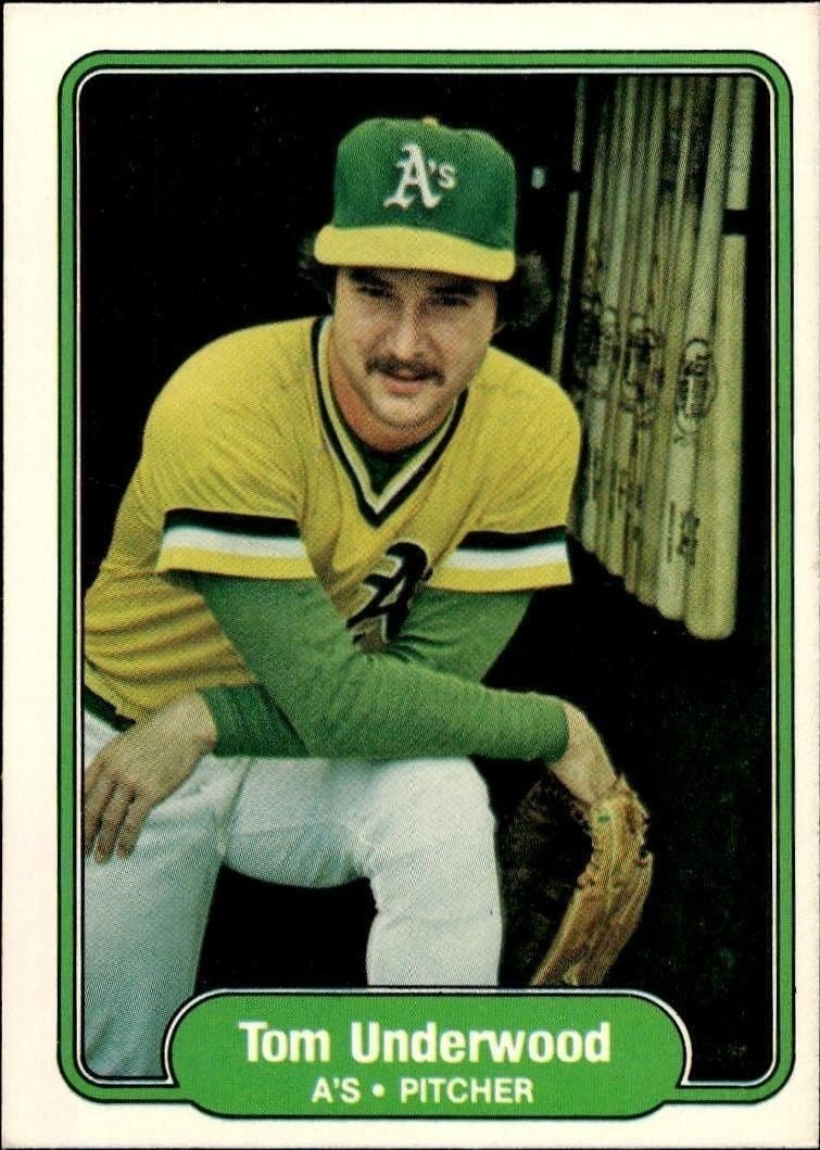 1982 Fleer Tom Underwood #109 trading card