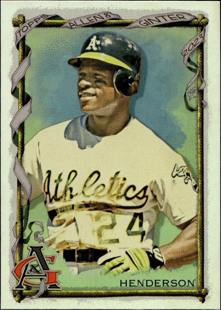 2023 Topps Allen & Ginter Rickey Henderson #138 trading card